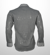 Textured knit shirt - silver veil