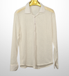 Textured knit shirt - ivory