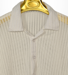 Textured knit shirt - ivory