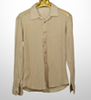 Textured knit shirt - sand beige