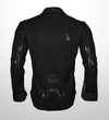 Textured knit shirt - midnight black