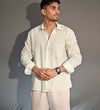 Haven Linen in Pastel Green