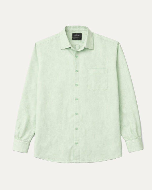 Haven Linen in Pastel Green