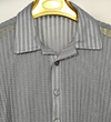 Textured knit shirt - silver veil