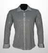 Textured knit shirt - silver veil