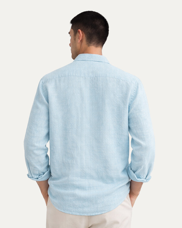 Haven Linen in Pastel Blue